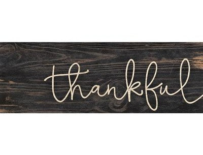 Thankful Stick Plaque - Small