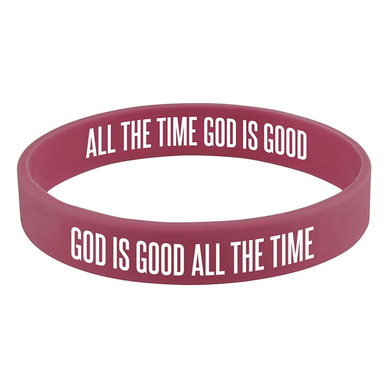 God is Good All the Time Silicone Bracelet with Card