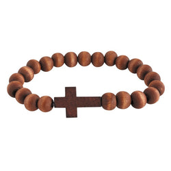 Lenten Beaded Cross Bracelet