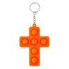 Pop Bubble Fidget Cross Key Chain