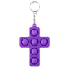 Pop Bubble Fidget Cross Key Chain
