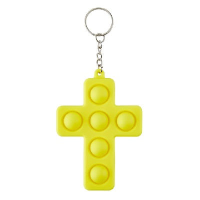 Pop Bubble Fidget Cross Key Chain