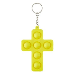 Pop Bubble Fidget Cross Key Chain