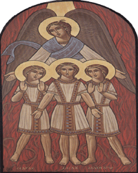 The Three Saintly Youth Icon