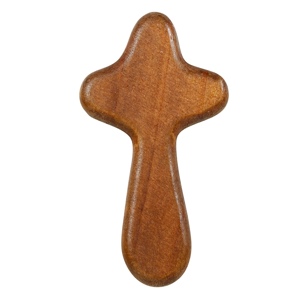 Dark Brown Hand-Held Prayer Cross