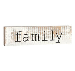 Family Stick Plaque - Small
