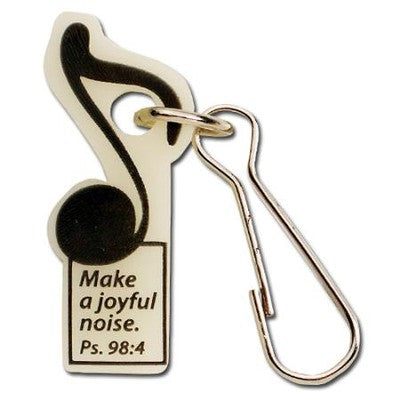 Make a Joyful Noise--Glow-in-the-Dark Zipper Pull