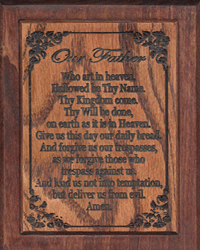 The Lord's Prayer - Plaque